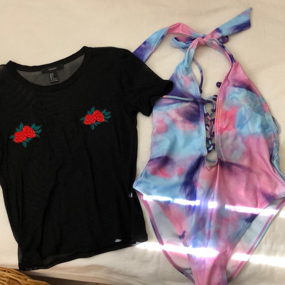 Rave Wear Shirt and Bodysuit